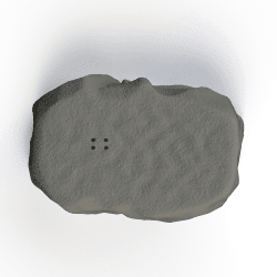 Large Mountain Stone for Nosework - Flat on Top | Fluo Dog