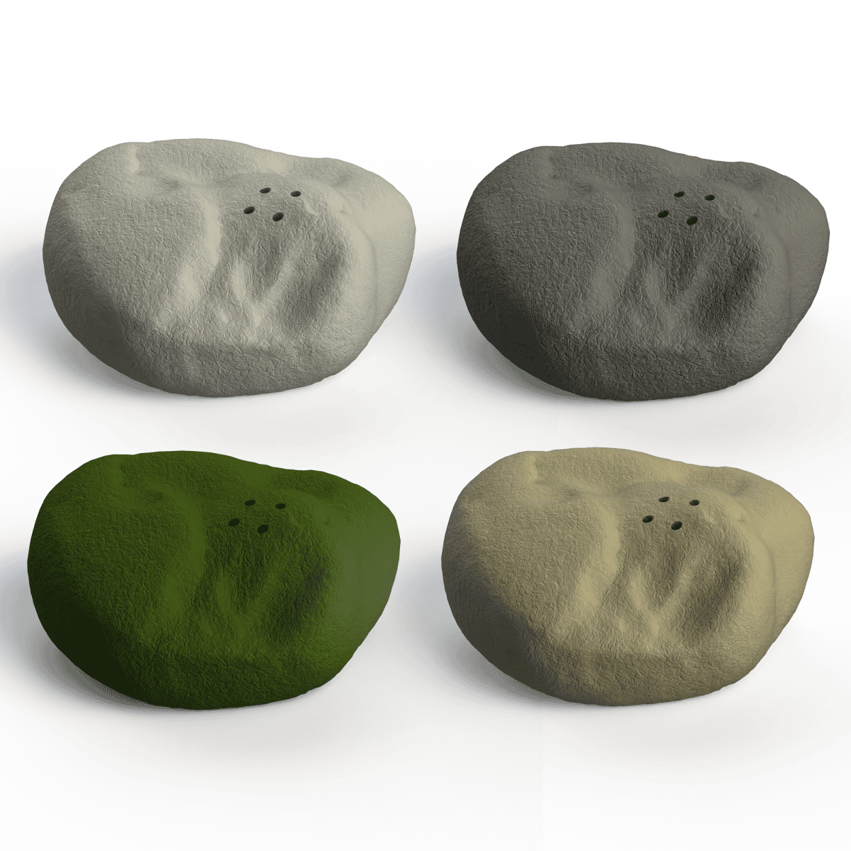 Medium mountain stone for nosework training - realistic scent hiding | Fluo Dog