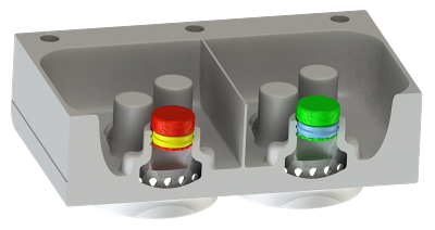 Stopcontact bevestigd aan de deur