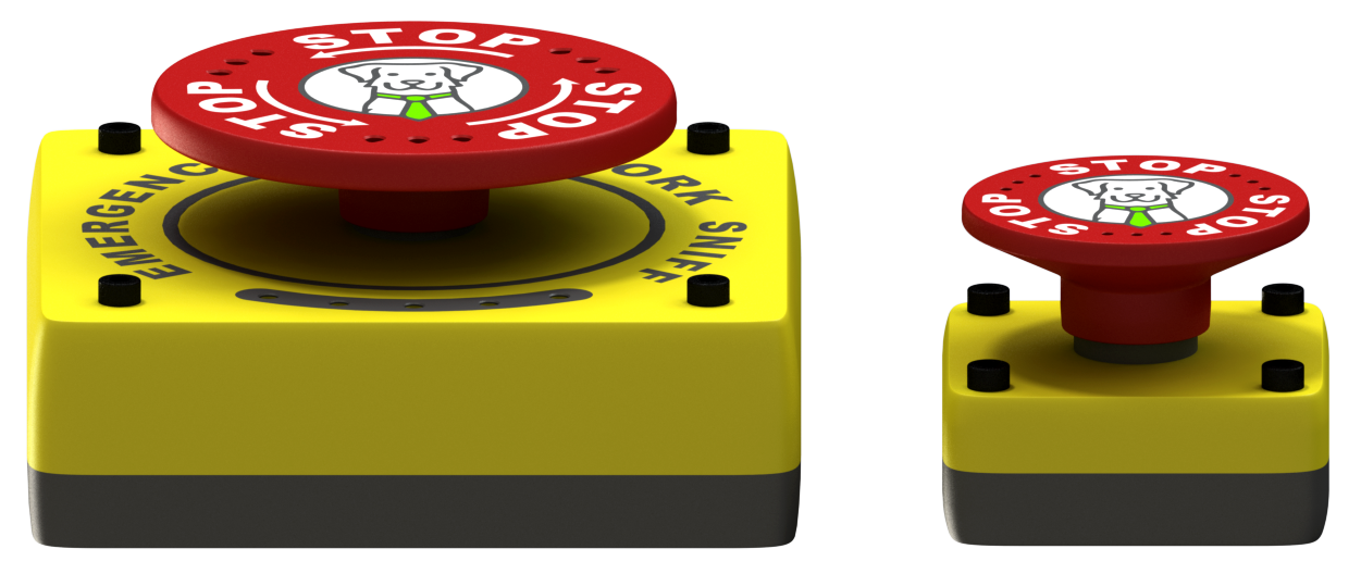 Comparação de botões de segurança para treinamentos de Nosework