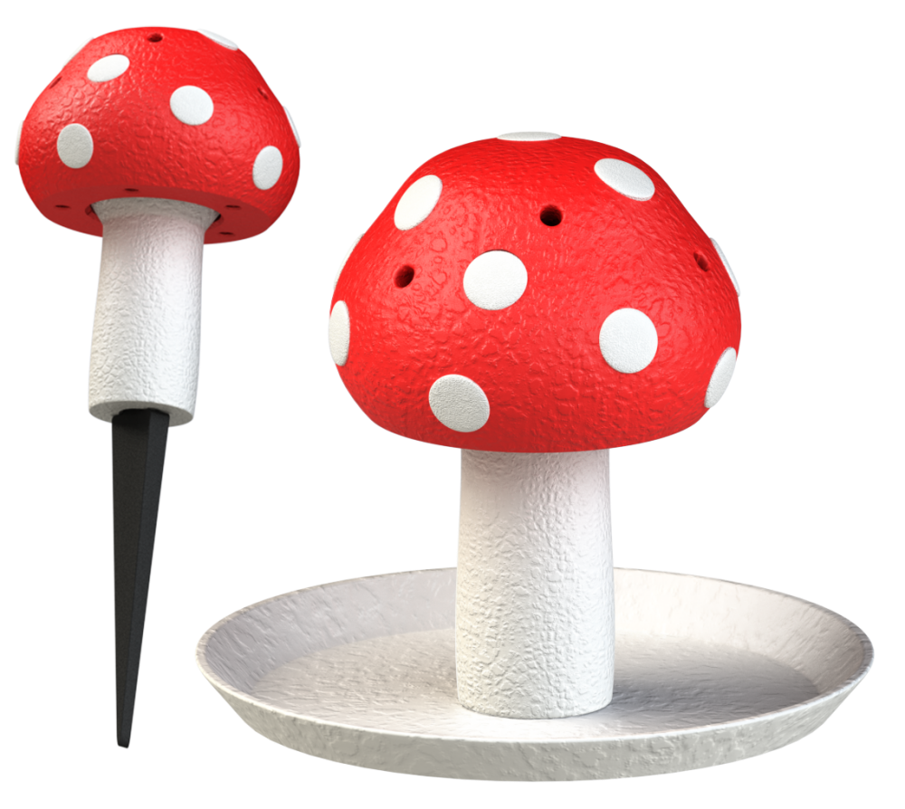 Możliwość ustawienia na podstawce, lub wbić w ziemię.