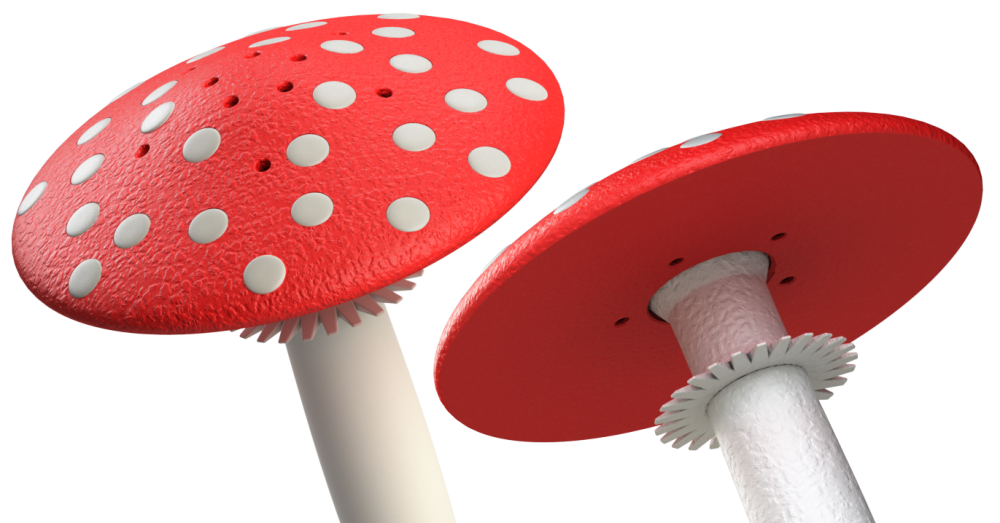 Grzybki zapchowe z otworami do treningów nosework