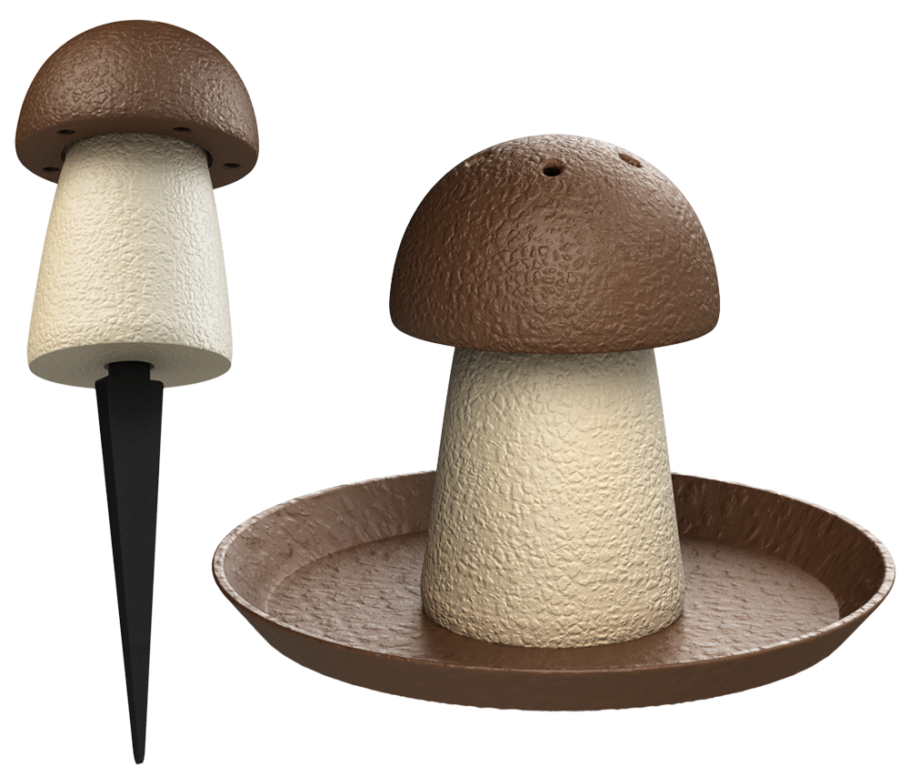 Możliwość ustawienia na podstawce, lub wbić w ziemię.