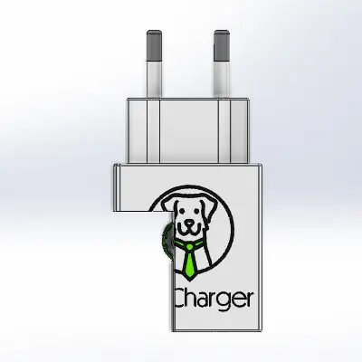 FluoCharger wetknięty w gniazdko