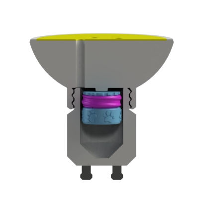 Atrapa żarówki GU10 do nosework - widok ogólny