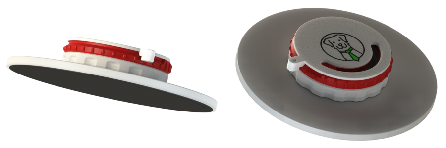 Kardborreplatta för nosework-burkar Fluonose